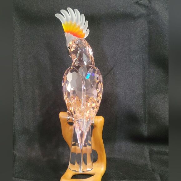 Swarovski Crystal Pink Cockatoo Figurine Cryatal Paradise Birx Collection - Picture 8 of 16